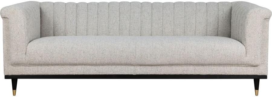 Home affaire 3-zitsbank Chamby met houten rand onder en stiksels bij de leuning - Foto 5