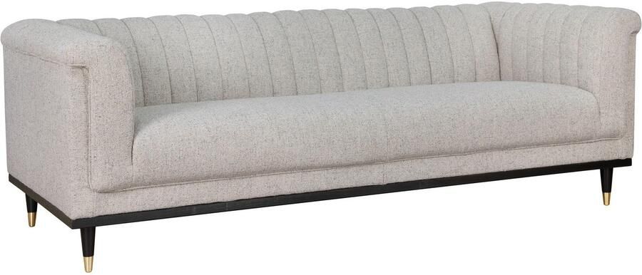 Home affaire 3-zitsbank Chamby met houten rand onder en stiksels bij de leuning - Foto 3