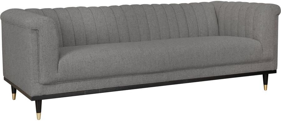 Home affaire 3-zitsbank Chamby met houten rand onder en stiksels bij de leuning - Foto 3