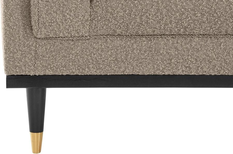 Home affaire 3-zitsbank Chamby New bouclé-structuurbekleding met stiksels bij de leuning - Foto 3