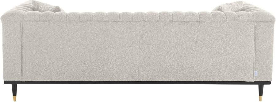 Home affaire 3-zitsbank Chamby New bouclé-structuurbekleding met stiksels bij de leuning - Foto 7