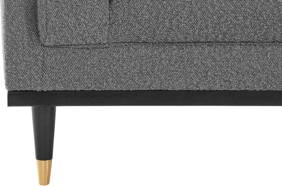 Home affaire 2-zitsbank Chamby New bouclé-structuurbekleding met stiksels bij de leuning - Foto 3