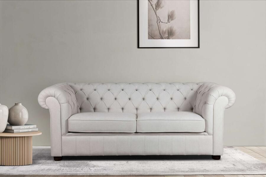 Home affaire 3-zitsbank CHARENTE optionele slaapbank Chesterfield-sofa bedfunctie met edele knoopbevestiging en typische armleuningen b d h 198 89 74 cm - Foto 11