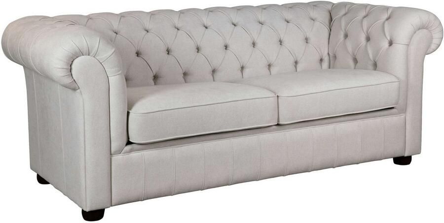 Home affaire 3-zitsbank CHARENTE optionele slaapbank Chesterfield-sofa bedfunctie met edele knoopbevestiging en typische armleuningen b d h 198 89 74 cm - Foto 6