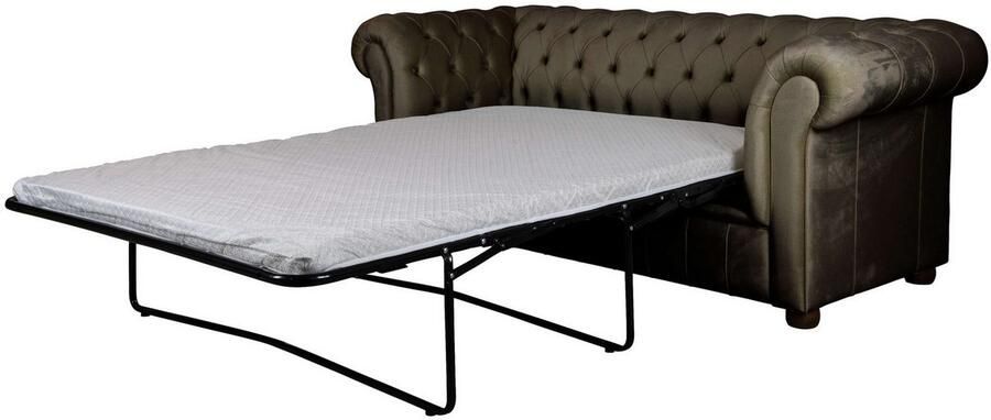 Home affaire 3-zitsbank CHARENTE optionele slaapbank Chesterfield-sofa bedfunctie met edele knoopbevestiging en typische armleuningen b d h 198 89 74 cm - Foto 7