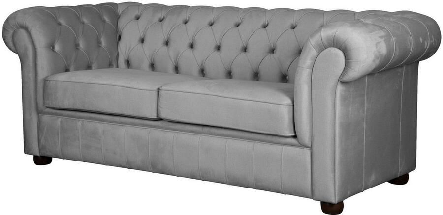 Home affaire 3-zitsbank CHARENTE optionele slaapbank Chesterfield-sofa bedfunctie met edele knoopbevestiging en typische armleuningen b d h 198 89 74 cm - Foto 4