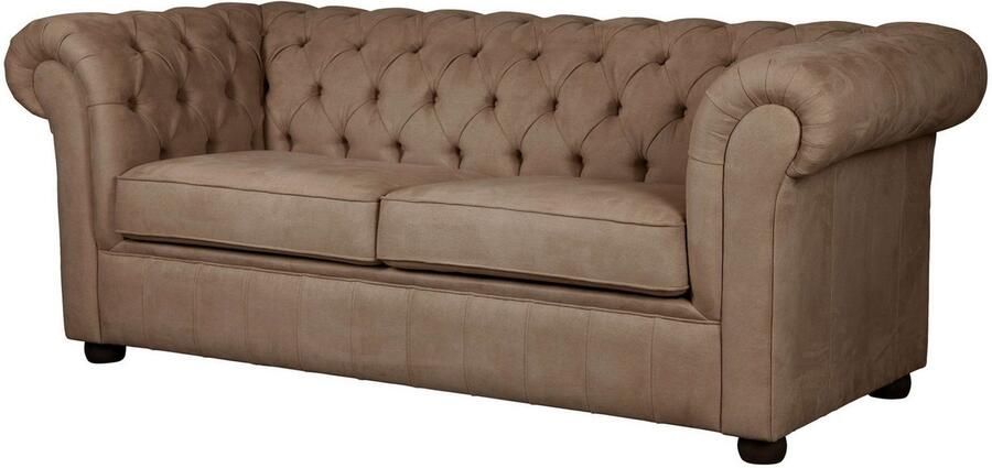 Home affaire 3-zitsbank CHARENTE optionele slaapbank Chesterfield-sofa bedfunctie met edele knoopbevestiging en typische armleuningen b d h 198 89 74 cm - Foto 9