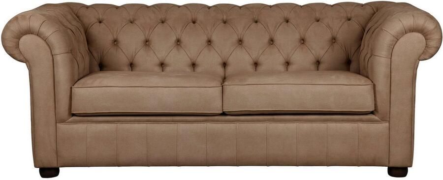 Home affaire 3-zitsbank CHARENTE optionele slaapbank Chesterfield-sofa bedfunctie met edele knoopbevestiging en typische armleuningen b d h 198 89 74 cm - Foto 8