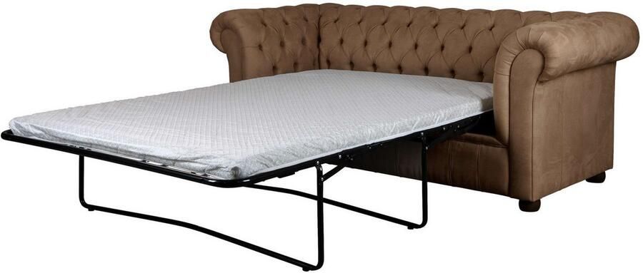 Home affaire 3-zitsbank CHARENTE optionele slaapbank Chesterfield-sofa bedfunctie met edele knoopbevestiging en typische armleuningen b d h 198 89 74 cm - Foto 7