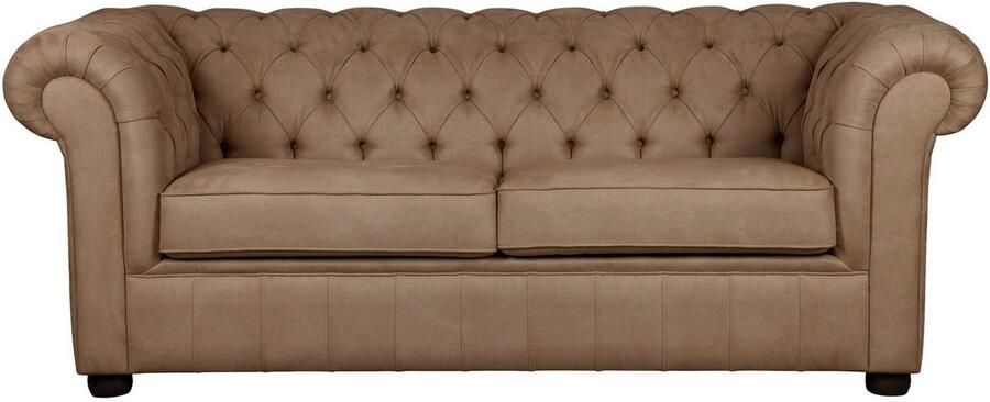 Home affaire 3-zitsbank CHARENTE optionele slaapbank Chesterfield-sofa bedfunctie met edele knoopbevestiging en typische armleuningen b d h 198 89 74 cm - Foto 7