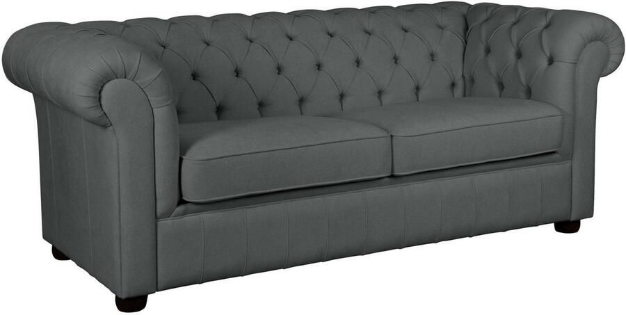 Home affaire 3-zitsbank CHARENTE optionele slaapbank Chesterfield-sofa bedfunctie met edele knoopbevestiging en typische armleuningen b d h 198 89 74 cm - Foto 5