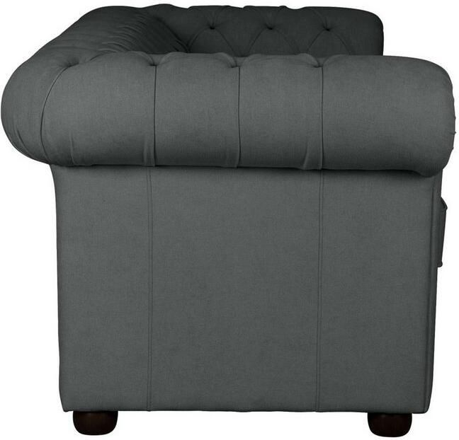 Home affaire 3-zitsbank CHARENTE optionele slaapbank Chesterfield-sofa bedfunctie met edele knoopbevestiging en typische armleuningen b d h 198 89 74 cm - Foto 6