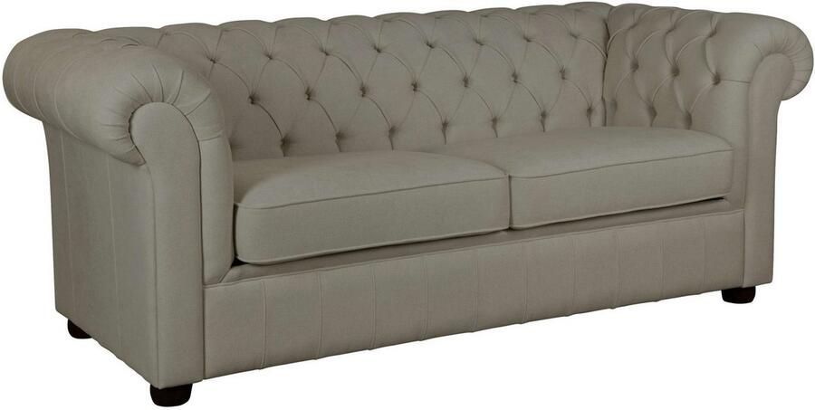 Home affaire 3-zitsbank CHARENTE optionele slaapbank Chesterfield-sofa bedfunctie met edele knoopbevestiging en typische armleuningen b d h 198 89 74 cm - Foto 6