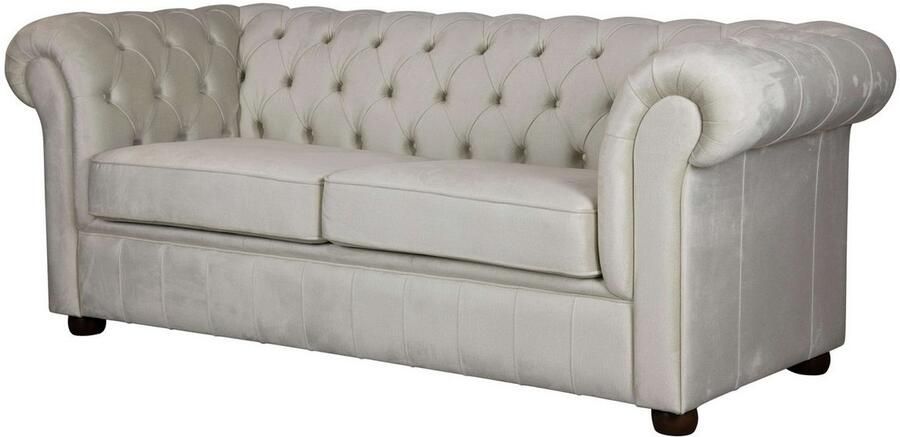 Home affaire 3-zitsbank CHARENTE optionele slaapbank Chesterfield-sofa bedfunctie met edele knoopbevestiging en typische armleuningen b d h 198 89 74 cm - Foto 4