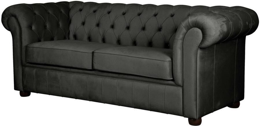 Home affaire 3-zitsbank CHARENTE optionele slaapbank Chesterfield-sofa bedfunctie met edele knoopbevestiging en typische armleuningen b d h 198 89 74 cm - Foto 5