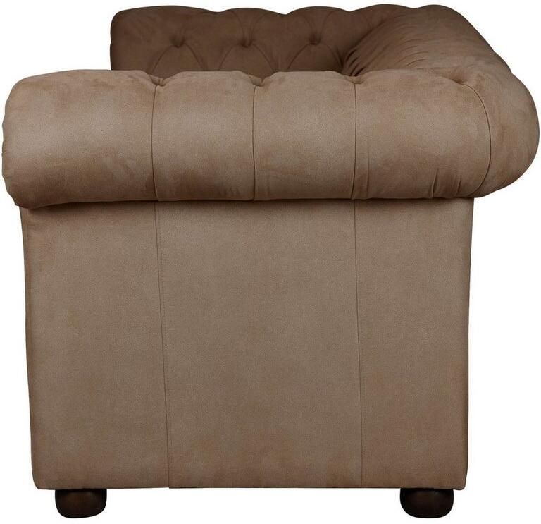 Home affaire 2-zitsbank CHARENTE Chesterfield bank golfvering afmetingen: B D H: 147 89 74 cm - Foto 2