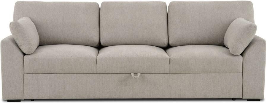 Home affaire 3-zitsbank Citry Breedte 233 cm chenille met bedfunctie ligoppervlak 144x190 cm - Foto 7