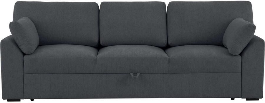 Home affaire 3-zitsbank Citry Breedte 233 cm chenille met bedfunctie ligoppervlak 144x190 cm - Foto 7