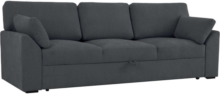 Home affaire 3-zitsbank Citry Breedte 233 cm chenille met bedfunctie ligoppervlak 144x190 cm - Foto 5