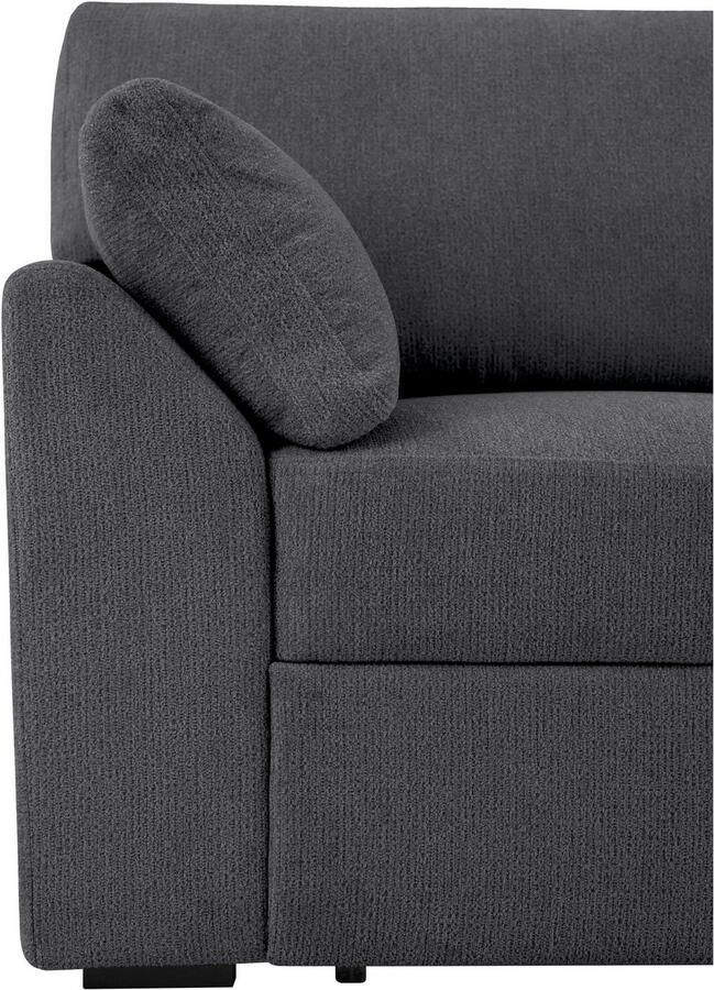 Home affaire 3-zitsbank Citry Breedte 233 cm chenille met bedfunctie ligoppervlak 144x190 cm - Foto 2