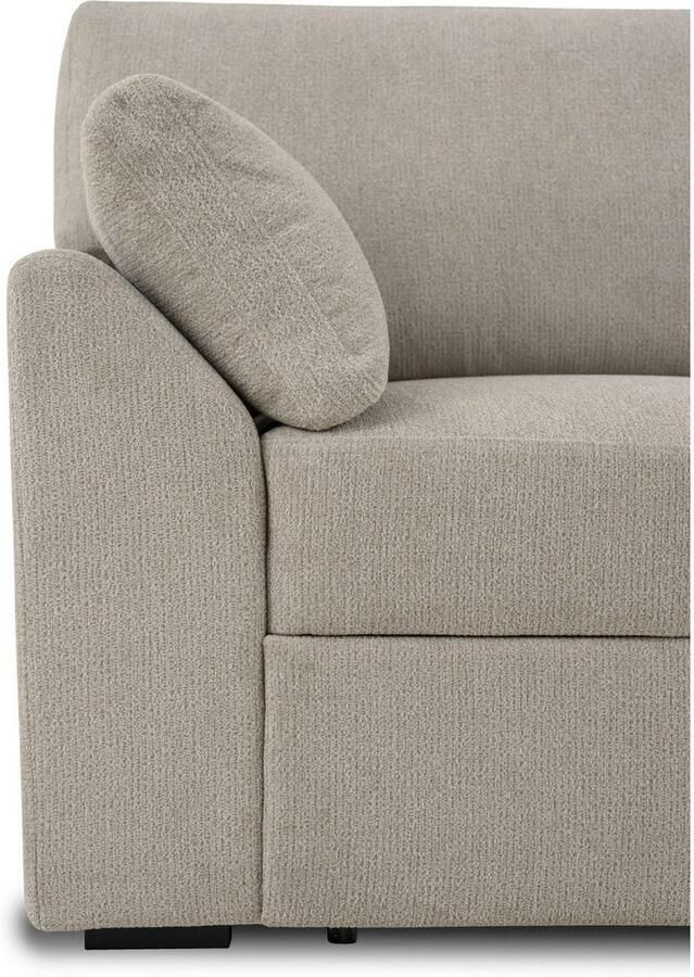 Home affaire 3-zitsbank Citry Breedte 233 cm chenille met bedfunctie ligoppervlak 144x190 cm - Foto 2