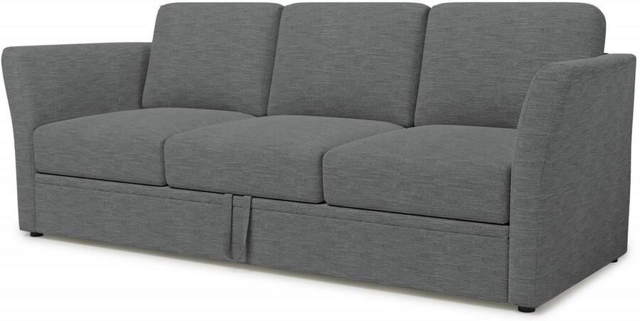 Home affaire 3-zitsbank Lavars slaapbank met slaapfunctie in twee verschillende stofkwaliteiten - Foto 4