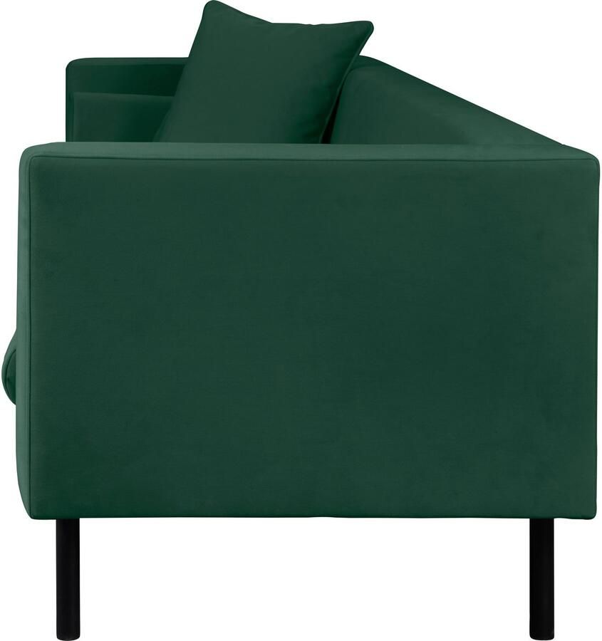 Home affaire 3-zitsbank Lillibeth designbank met golfondersteuning afmetingen B D H: 218 74 83 cm Sierkussen als tweezijdig te gebruiken kussen bekleding fluwelige look of cord - Foto 2