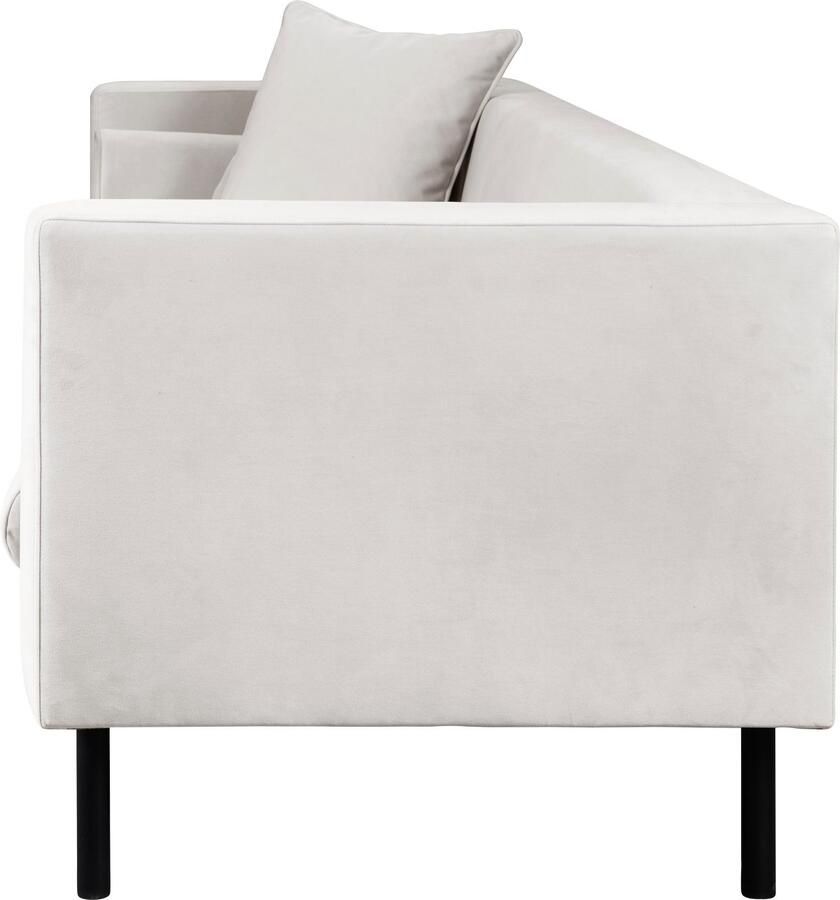 Home affaire 3-zitsbank Lillibeth designbank met golfondersteuning afmetingen B D H: 218 74 83 cm Sierkussen als tweezijdig te gebruiken kussen bekleding fluwelige look of cord - Foto 3