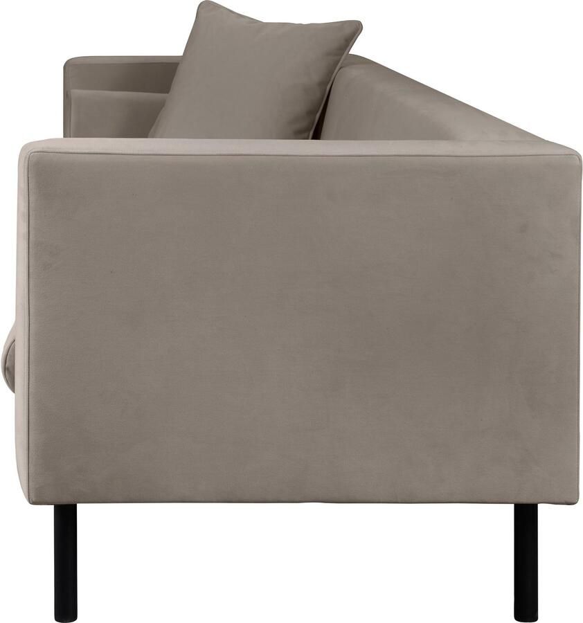 Home affaire 3-zitsbank Lillibeth designbank met golfondersteuning afmetingen B D H: 218 74 83 cm Sierkussen als tweezijdig te gebruiken kussen bekleding fluwelige look of cord - Foto 2