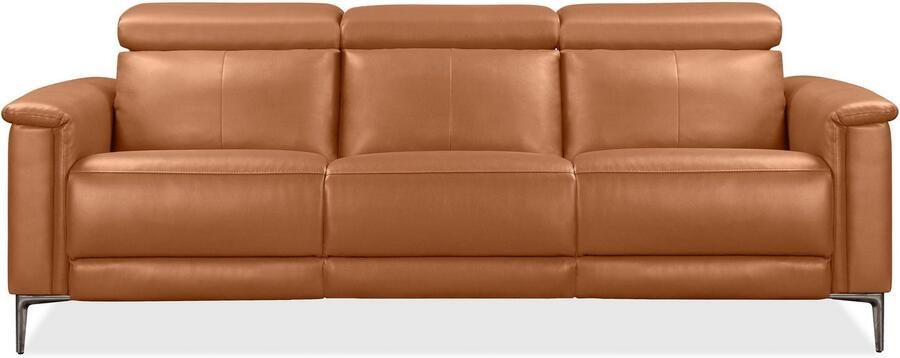 Home affaire 3-zitsbank Lund met handmatige en elektrische relaxfunctie in 2 zittingen (links en rechts) usb-a echt leer kunstleer geweven stof - Foto 6