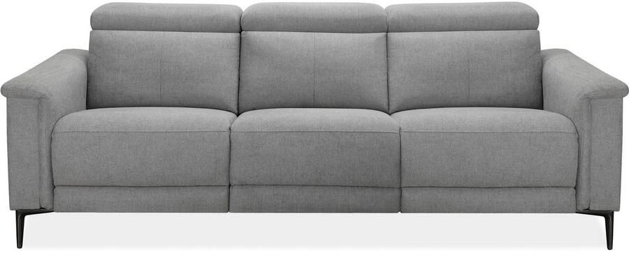 Home affaire 3-zitsbank Lund met handmatige en elektrische relaxfunctie in 2 zittingen (links en rechts) usb-a echt leer kunstleer geweven stof - Foto 7