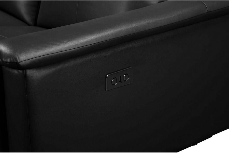 Home affaire 3-zitsbank Lund met handmatige en elektrische relaxfunctie in 2 zittingen (links en rechts) usb-c echt leer kunstleer weefstof - Foto 4