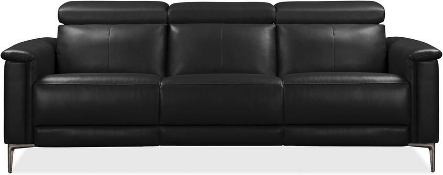 Home affaire 3-zitsbank Lund met handmatige en elektrische relaxfunctie in 2 zittingen (links en rechts) usb-a echt leer kunstleer geweven stof - Foto 6