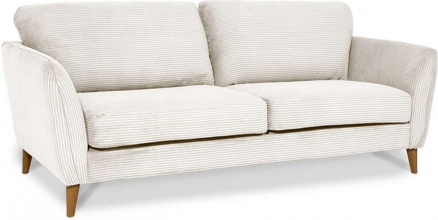 Home affaire 3-zitsbank MARSEILLE 3-zitsbank 206 cm cord vlakke weefsel structuur geweven stof - Foto 5