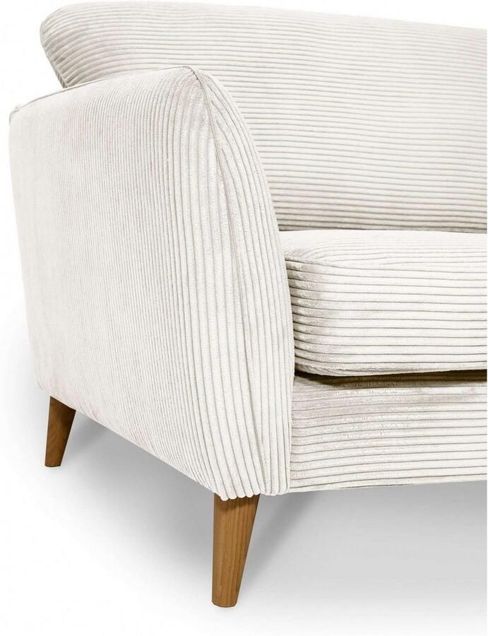 Home affaire 3-zitsbank MARSEILLE 3-zitsbank 206 cm cord vlakke weefsel structuur geweven stof