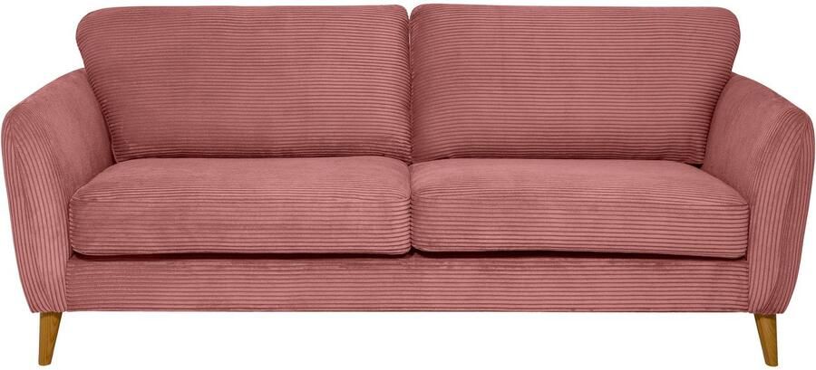 Home affaire 3-zitsbank MARSEILLE 3-zitsbank 206 cm cord vlakke weefsel structuur geweven stof - Foto 6