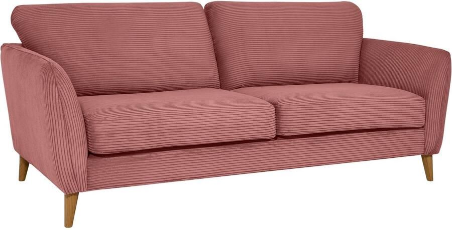 Home affaire 3-zitsbank MARSEILLE 3-zitsbank 206 cm cord vlakke weefsel structuur geweven stof - Foto 5