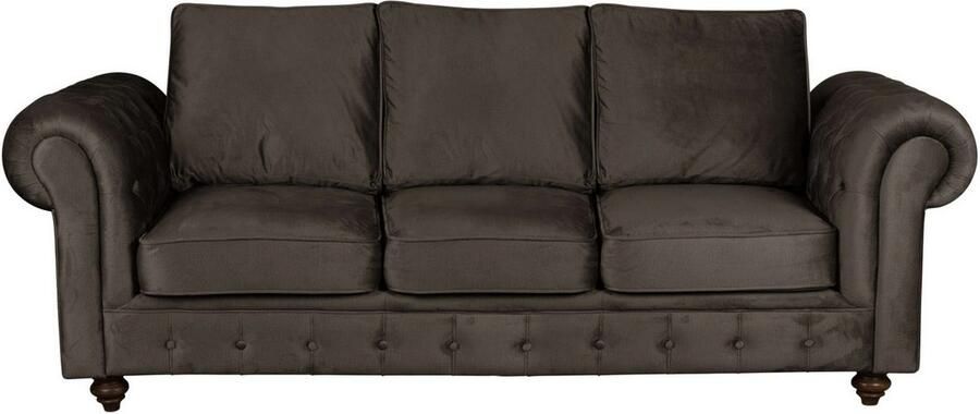 Home affaire 3-zitsbank MENDITTE Knoopstiksels in het armleuninggebied en aan de voorrand hoge kwaliteit - Foto 5