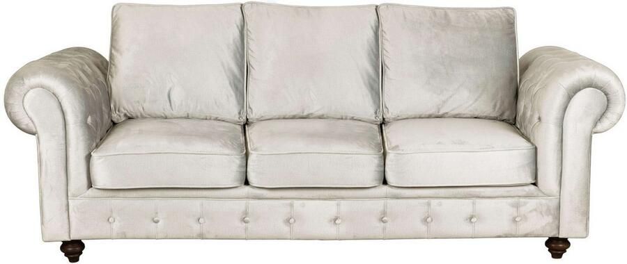 Home affaire 3-zitsbank MENDITTE Knoopstiksels in het armleuninggebied en aan de voorrand hoge kwaliteit - Foto 5