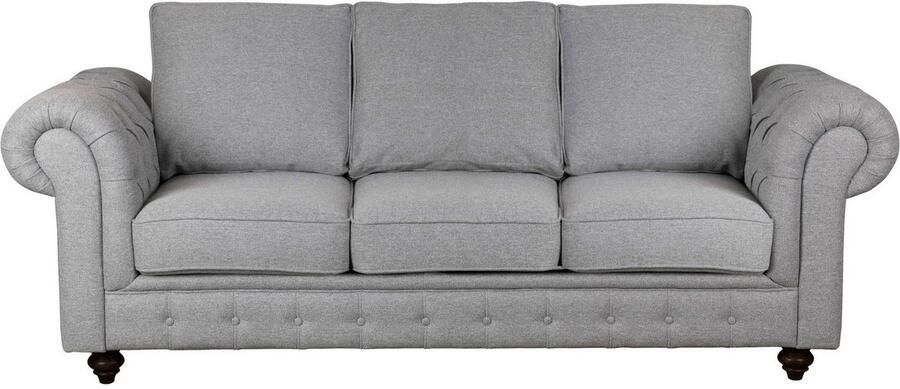 Home affaire 3-zitsbank MENDITTE Knoopstiksels in het armleuninggebied en aan de voorrand hoge kwaliteit - Foto 5