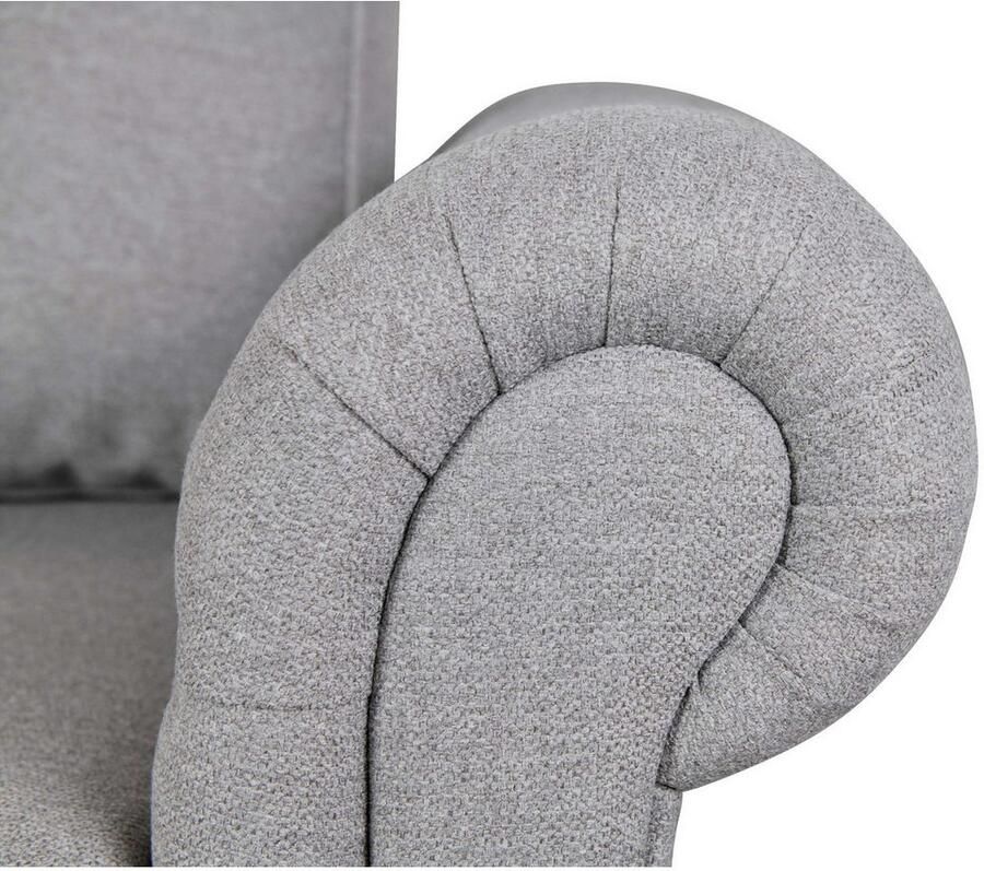 Home affaire 2-zitsbank MENDITTE Knoopstiksels in het armleuninggebied en aan de voorrand hoge kwaliteit