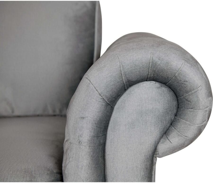 Home affaire 2-zitsbank MENDITTE Knoopstiksels in het armleuninggebied en aan de voorrand hoge kwaliteit