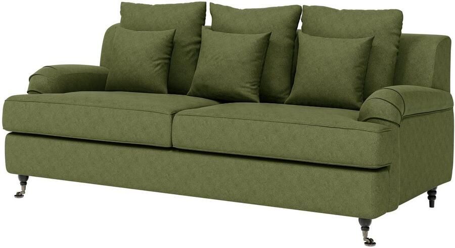 Home affaire 3-zitsbank NORIN twee soorten poten: voor wieltjes aan de achterkant houten poten - Foto 4