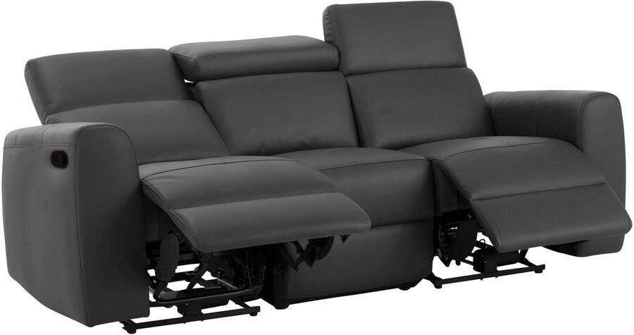 Home affaire 3-zitsbank Sentrano ook met elektrische functie met usb-aansluiting in 4 overtrekvarianten - Foto 4