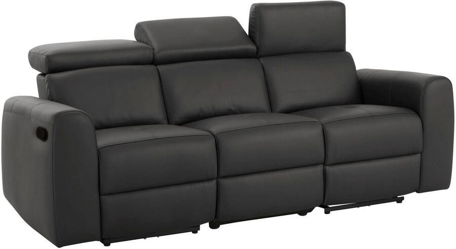 Home affaire 3-zitsbank Sentrano ook met elektrische functie met usb-aansluiting in 4 overtrekvarianten - Foto 3