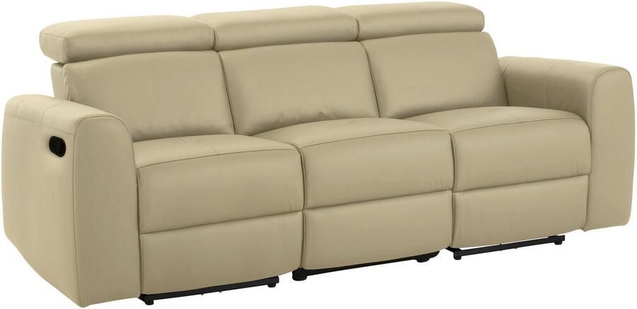 Home affaire 3-zitsbank Sentrano ook met elektrische functie met usb-aansluiting in 4 overtrekvarianten - Foto 5