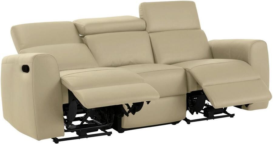 Home affaire 3-zitsbank Sentrano ook met elektrische functie met usb-aansluiting in 4 overtrekvarianten - Foto 3