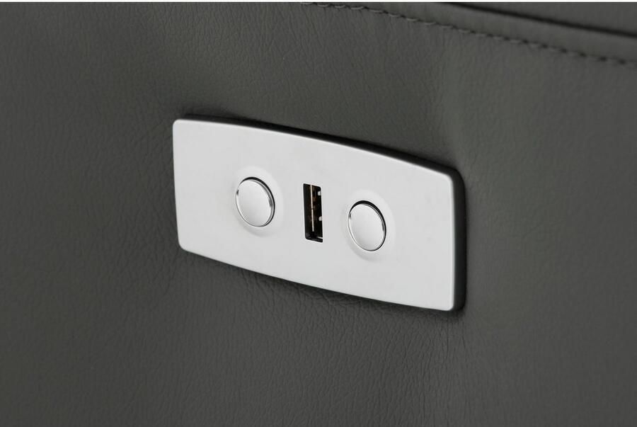 Home affaire 3-zitsbank Sentrano ook met elektrische functie met usb-aansluiting in 4 overtrekvarianten - Foto 4