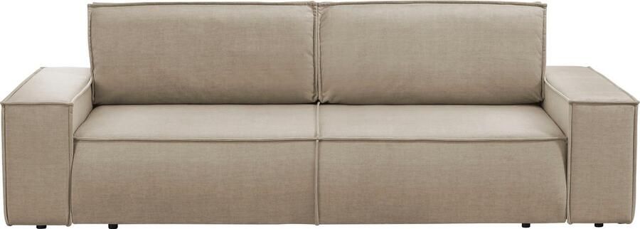 Home affaire 3-zitsbank SHERWOOD slaapbank (257 cm) ribfluweel velours vintage lederlook - Foto 14