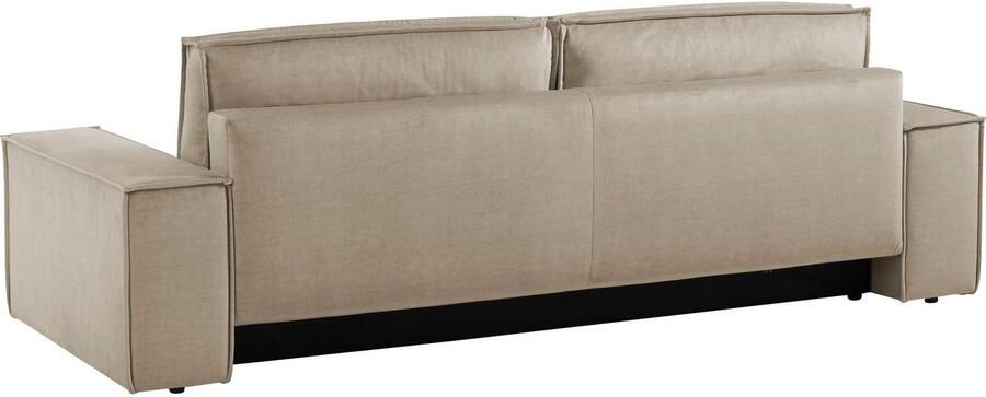 Home affaire 3-zitsbank SHERWOOD slaapbank (257 cm) ribfluweel velours vintage lederlook - Foto 13